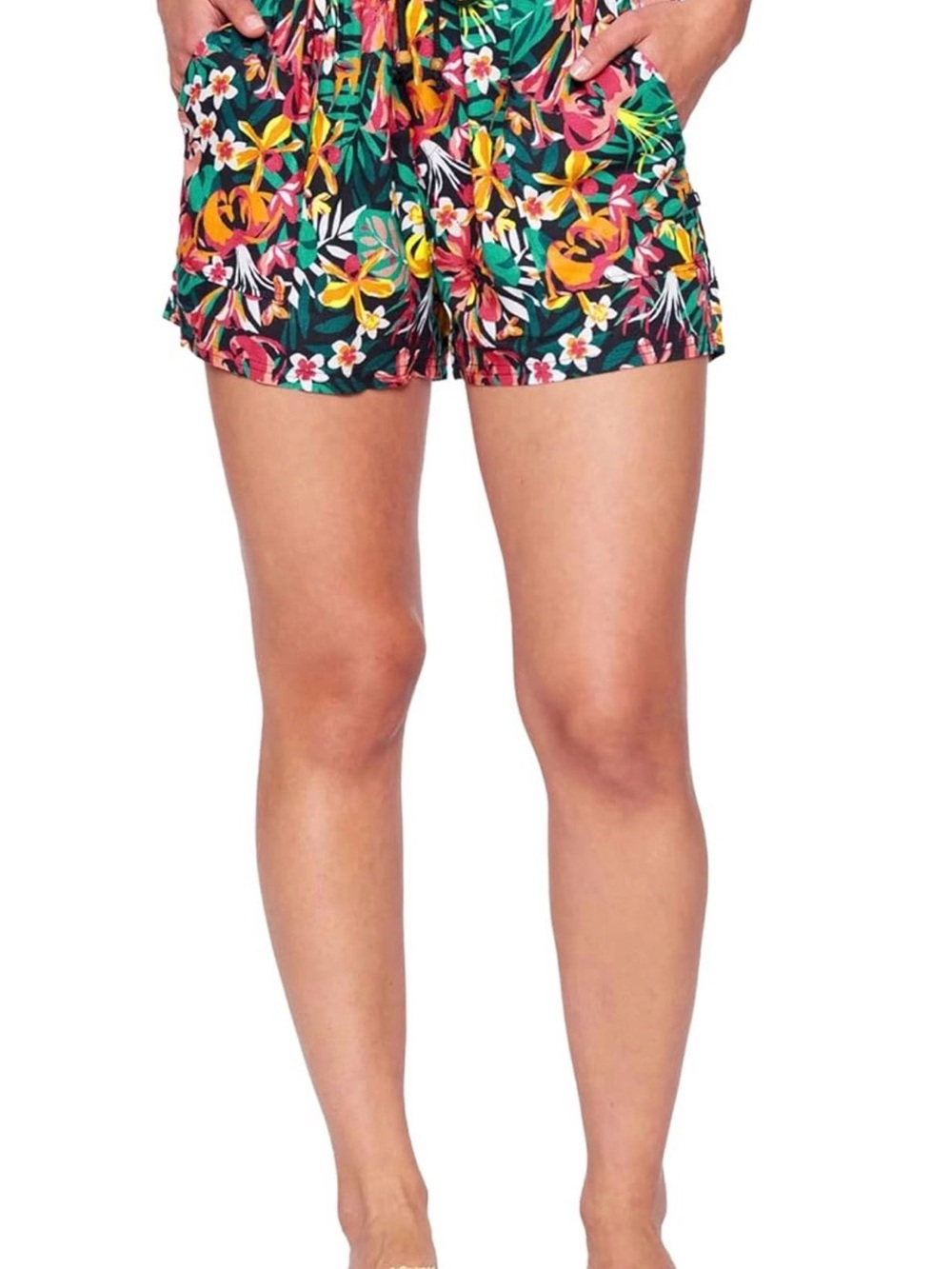Hurley Women’s Floral Tie-Waist flowy Shorts - perfect for summer! NWT! - Picture 8 of 10